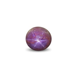Gema de Rubí Estrella Natural de 5.89 Quilates, Creada en Laboratorio, Pulida, con Tratamientos de Calor, Material Sintético, 8mm de Altura, 1mm de Diámetro del Orificio - Product Image 1