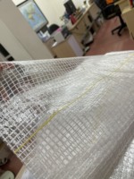 Meilleure vente imperméable PE bâche de toiture feuille 55GSM bleu mat Leno microperforé bas prix de l'usine du Vietnam