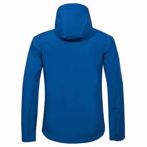 Chaqueta de concha suave de otoño e invierno para hombre, abrigo térmico impermeable a prueba de viento para acampar al aire libre, soporte de tela de lona de calle alta - Product Image 4