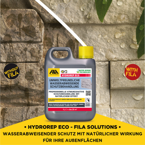 FILA Solutions d'entretien des surfaces HYDROREP ECO Scellant hydrofuge pour surfaces en pierre et terre cuite Anti-algues Résistant aux UV Anti-jaunissement - Product Image 3