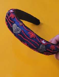 Custom Hand Embroidered Beaded <b>Hair</b> Bows European American Style Fabric <b>Hair</b> Accessories for Kids Resale Designers' Favored - Product Image 2