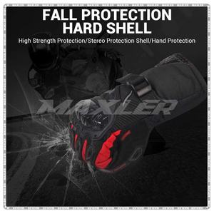 Gants de moto longs et courts en cuir haute durabilité pour femmes pour l'hiver avec un ajustement confortable - Product Image 3