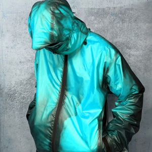 Chaqueta Cortavientos Personalizada para Deportes al Aire Libre, con Cierre, de Tela Termocrómica, Reactiva al Calor, que Cambia de Color - Product Image 3