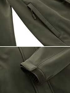 Veste tactique OEM avec veste softshell coupe-vent pour homme Vestes universitaires grande taille en tissu à séchage rapide imprimé - Product Image 4