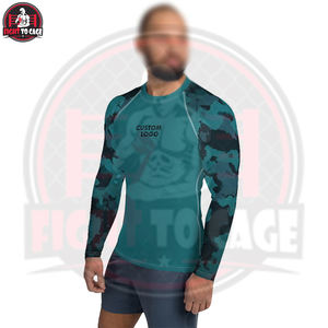 Rashguard de MMA Cómodo y de Primera Calidad, Diferentes Colores, Secado Rápido, Manga Larga, Tela de Poliéster/Spandex/Nylon de 220g para Lucha - Product Image 5