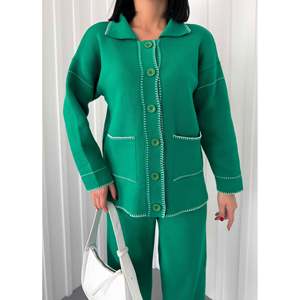 ชุดเสื้อถักนิตติ้งผู้หญิง รุ่น 1015 ชุดเสื้อสเวตเตอร์สุดหรู - Product Image 1