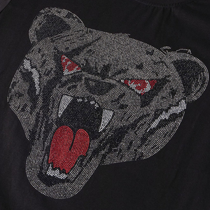 Chất Lượng Cao O Cổ Hot Bán Người Đàn Ông Của Tùy Chỉnh Rhinestone Tôn Tạo Dệt 100% Cotton Nhanh Chóng Khô Thoáng Khí T-Shirts - Product Image 2