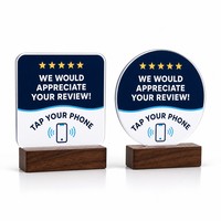 Support d'affichage NFC en PVC transparent, porte-cartes sans contact pour la réception d'hôtel