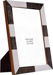 กรอบรูปงานฝีมือทำจากเขาสัตว์แท้แกะสลักด้วยมือ ผสมคริสตัลและเรซิ่น สร้างบรรยากาศธรรมชาติ ผลิตโดยช่างฝีมือชาวอินเดีย - Product Image 2