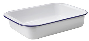 Vitrified enamelled steel roasting <b>pan</b> (Ibili 905437) - Product Image 1