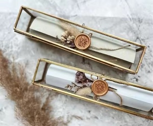<b>Glass</b> and Brass Jewelry <b>Box</b> High Quality Vintage Engraved Design Beautifully Hand Crafted for Home Office Decoration - Product Image 4