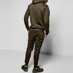 Survêtement d'hiver décontracté pour homme, imprimé et vieilli, manches longues, respirant, séchage rapide, doux, 100 % coton, léger, design 2-en-1 - Product Image 5