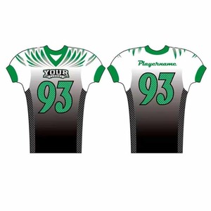 Maillot de football américain en maille de haute qualité sublimé personnalisé pour les équipes de jeunes vêtements respirants pour la saison de football d'été - Product Image 4