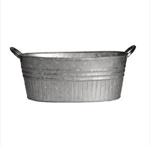 Ensemble de 3 jardinières en métal émaillé au design antique, durables et écologiques pour la décoration de la maison et du jardin - Product Image 2