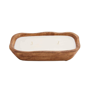 Tazón de masa de madera sostenible de calidad superior, decoración del hogar, velas de fragancia hechas a mano, portavelas personalizado - Product Image 2