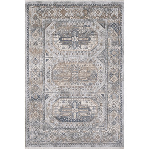 Tapis turc de luxe fait à la machine, Borrego bleu marine, pour salon haut de gamme, fabriqué à Gaziantep. - Product Image 1