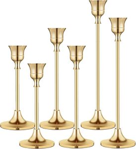 RTS BEST SELLING Brass Gold Metal <b>Taper</b> <b>Candle</b> <b>Holders</b> Candlestick <b>Holders</b> Vintage Modern Decor Centerpiece unique <b>candle</b> jar - Product Image 3