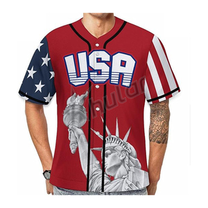 Maillots de baseball respirants, grande taille, 100% polyester, séchage rapide, antibactériens, anti-UV pour un ajustement confortable - Product Image 3