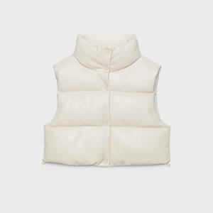 Chaleco Acolchado de Invierno con Logotipo Personalizado, Chaleco Acolchado con Cierre, Cuello Alto, Reversible, Impermeable, Informal para Hombre, con Bolsillos - Product Image 1