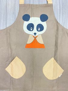 Delantal de algodón orgánico personalizable para niños, tela de lino, tipo de cintura para uso en cocina y jardín, Fabricante Mayorista - Product Image 6