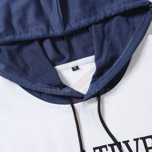 Ensemble de survêtement d'hiver pour homme, conçu sur mesure, respirant, 100 % coton, style hip-hop, 2-en-1, avec sweat à capuche et pantalon légers, couleur unie, OEM - Product Image 4