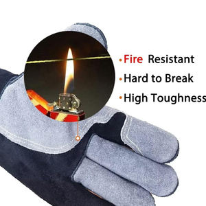 OEM ODM TIG MIG <b>Welding</b> Gloves Durable Leather Touch <b>Screen</b> Outdoor Safety Gloves Multi Color Customizable <b>Welding</b> Protection - Product Image 4