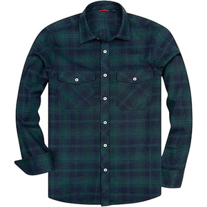 เสื้อเชิ๊ตผ้าสักหลาดสำหรับผู้ชายเสื้อเชิ๊ตผ้าสักหลาดสำหรับผู้ชายดีไซน์แบบไม่ยับ - Product Image 1