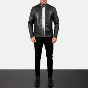 Hot Selling Leather Material Made <b>Men</b> <b>Jackets</b> Regular Length Breathable Reasonable Price <b>Men</b> Fashion Leather <b>jacket</b> <b>for</b> <b>men</b> - Product Image 1