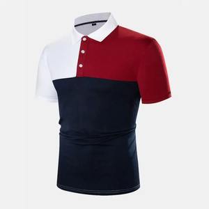 Venta caliente Deportes casuales para Polo 100% Algodón Secado rápido Transpirable Cuello de botón elástico Estilo clásico Mangas cortas - Product Image 1