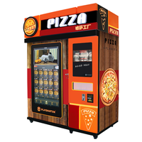 Vente en gros de fenêtres entièrement automatiques numériques self-service cookie boulangerie gaufre sandwich cupcake pizza tranche distributeur automatique