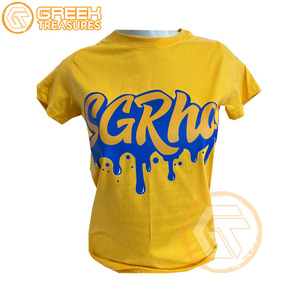Sigma Gamma Rho T-shirt pour femme sur mesure Vêtements de sororité Jersey de coton T-shirt respirant de haute qualité Vêtements grecs pour femme - Product Image 1