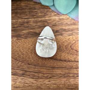 Anillo Reda Galvan con Incrustaciones de Piedras Lunares, Moderno y Elegante, con Baño de Oro Rosa, Talla 8, Regalo Perfecto - Product Image 5