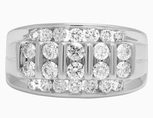 Anillo de compromiso de banda de boda de diamante de moissanita de plata esterlina S925 de calidad superior - Product Image 2