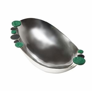 Serveur de fruits grand bol Design occidental brillant poli forme ronde bol hôtel vaisselle ustensiles ménage Dessert serveur - Product Image 6