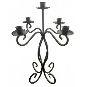 Royal Look Metal 5 brazos candelabros dorados para el hogar boda eventos fiesta iluminación decoración piso candelabros - Product Image 6