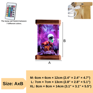 Lampe en époxy personnalisée, lampe en résine époxy, lampe en résine époxy personnalisée, lampe en bois et résine, veilleuse personnalisée, cadeau fait main, Halloween - Product Image 4