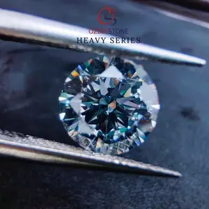 Round 5A Cubic Zirconia White For Heat Heavy Material But Normal Size American Star Shiny And Heavy 0.90mm-7.50mm Can Fit Any