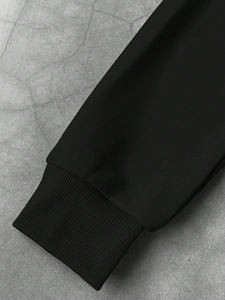 Ensemble survêtement en coton avec logo personnalisé, vêtements de sport décontractés, sweat-shirt et jogging pour hommes - Product Image 2