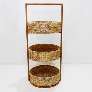 Organizador de estante de exhibición de almacenamiento de jacinto de agua y algas marinas hechas a mano de fábrica de Artex Dong Thap de Vietnam - Product Image 6