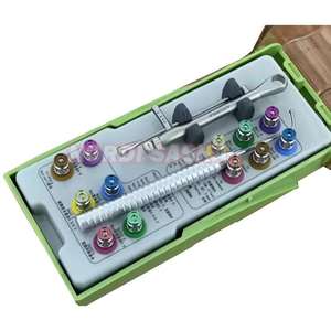 เครื่องมือผ่าตัดช่องปากแบบใช้มือ คิวเรตสแตนเลสสองด้าน สำหรับยกไซนัส ใส่รากฟันเทียม ได้รับมาตรฐาน CE MOL - Product Image 5