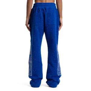 กางเกงวอร์มผ้าฝ้ายทรงตรงแต่งคริสตัลหรูหรา สไตล์ฮิปฮอปสตรีทแวร์ สำหรับผู้ชาย - Product Image 6