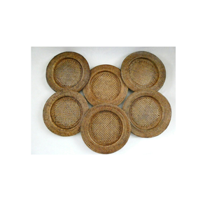 Assiette de chargeur en rotin de designer élégant dernière pièce artisanat personnalisé assiette de chargeur napperons pour décoration - Product Image 4