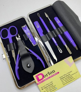 Kit de manicura y pedicura profesional de acero inoxidable, estuche de viaje portátil para el cuidado de las uñas, cortaúñas NpperI, suministros para uñas, Lima empujadora de uñas - Product Image 4