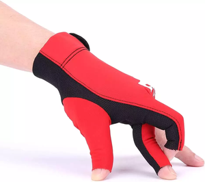 Billiard Glove Left Hand Snooker Billiard Pool Cue Sport Professional 3 Finger Glove - Product Image 3