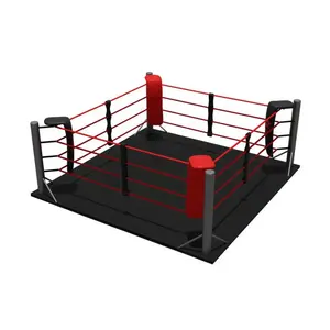 Matériau en cuir artificiel personnalisé de haute qualité pliant anneau de boxe couverture de corde taille professionnelle - Product Image 6