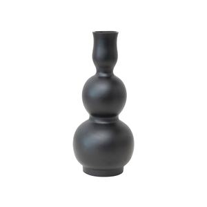 Vase en aluminium sculptural noir pour la décoration de la maison fabricant en gros de Style européen de mariage noir fabriqué en Inde 2023 - Product Image 1