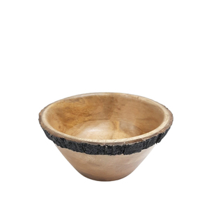 Vente chaude Cuisine Et Table Top Bol Rond En Bois Brun Antique Fini Pour La Décoration Saladier - Product Image 2
