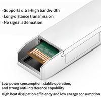 YTOPTO 10G SFP+ ZR 1550nm 80km/100km Modul Transceiver Serat Optik LC SMF Duplex 5G IP Kompatibel POE /Mellanox/Mikrotik
