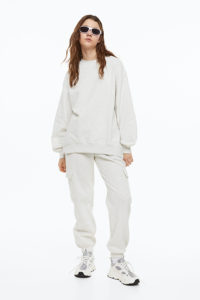 Pantalones Deportivos de Invierno Personalizados, Gruesos, Formales, de Lana, Resistentes al Viento, Ecológicos, Estilo Cargo, Holgados, de Felpa Francesa para Mujer - Product Image 5