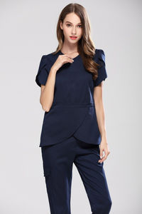 Fabricants vente en gros de hauts de gommage à la mode gommages médicaux bon marché Joggers Uniformes d'infirmières et de médecins Gommage avec service OEM - Product Image 2
